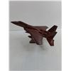 Image 2 : Lacquered Wooden Model of "F15 Eagle" Military Jet - 16.5" Length