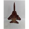 Image 4 : Lacquered Wooden Model of "F15 Eagle" Military Jet - 16.5" Length
