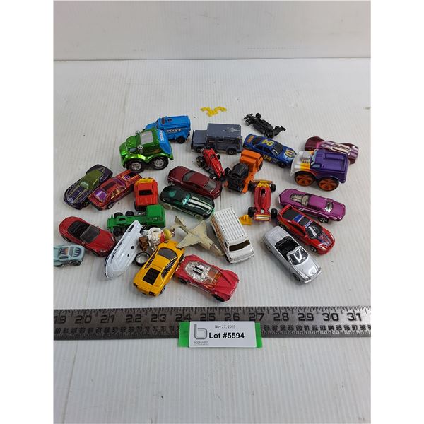 Assorted Mostly Die-Cast Toy Vehicles