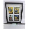 Image 1 : Wood-Framed Display of 4 Miniature Van Gogh Prints - Frame Unattached - 12" x 15"