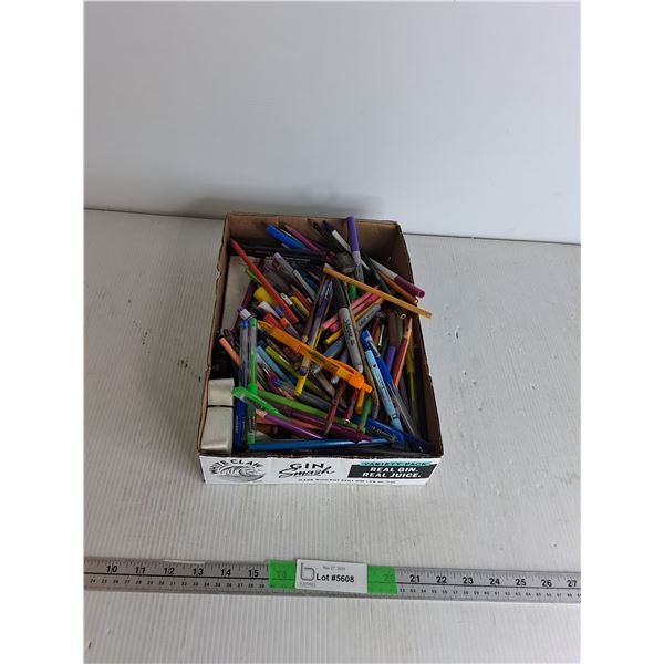 Variety of Pens, Markers & Sharpies (used)