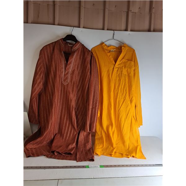 (2) Mens Pajama Kurtas Sixe XL
