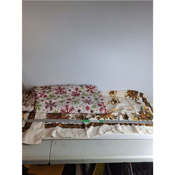 Table Cloth 65"x48", Snowflake Blanket 4ftx5ft