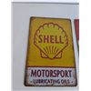 Image 2 : (2) Vintage Tin Esso & Shell Signs 12"x8"
