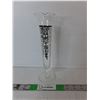 Image 1 : Silver Overlay Glass Vase 9.75"
