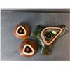 Image 2 : Ceramic Catchall 10" & (2) Candleholders