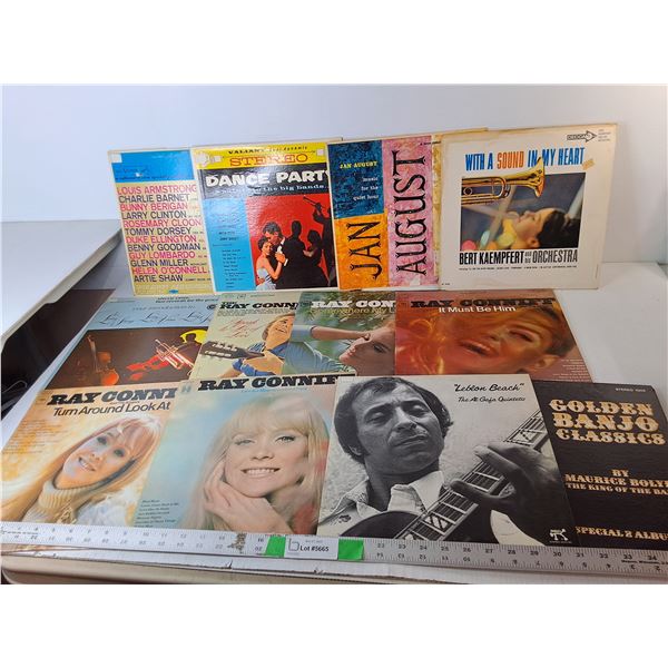 (12) Records/Sets- Ray Conniff, Bert Kaempfert, Jan August, Misc.
