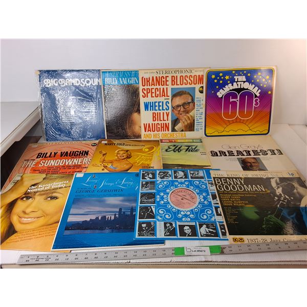 (12) Records/Sets- Billy Vaughn, Marty Gold, Benny Goodman, Misc.