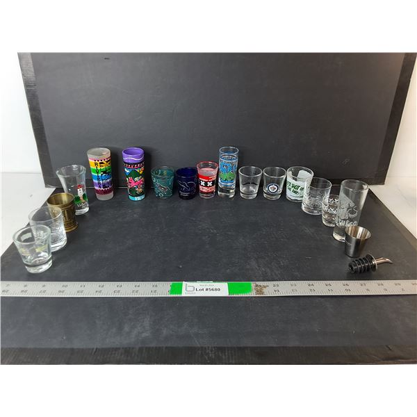 Shot Glasses- Amsterdam,, Hong Kong, Huatulco, Misc.