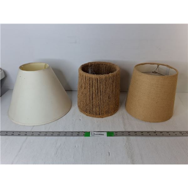 (3) Lampshades Up to 9"
