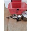 Image 3 : Toaster, Cooking & Frying Pots with Lids, Electric Kettle, Plastic Storage Tote with Lid