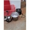 Image 4 : Toaster, Cooking & Frying Pots with Lids, Electric Kettle, Plastic Storage Tote with Lid