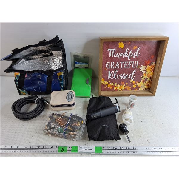 Beads, Insulated Bag, HDMI Cable, Philips Hair Trimmer - Tested, Misc