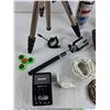 Image 3 : Compact Tripod, AAA Battery Charger, Tape Gun, Belt Buckle, Fidget Spinner, Misc