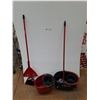 Image 1 : (2) Vileda Mop Buckets, Floor Mop, Floor Brush & Dust Pan - Cannot Ship