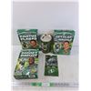 Image 1 : Saskatchewan Roughriders Collectors  Cereal - Sealed, Expired, Coin Bank, Popcorn Bag