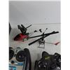Image 4 : (2) R/C Helicopters & Controllers - As Is