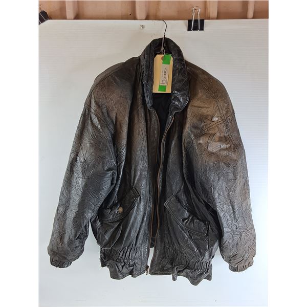 *Faux Leather Jacket - Size L - XL