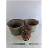 Image 1 : (2) Galvanized Buckets, Catalytic Heat Generator - As Is, Pickup Only
