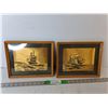Image 1 : (2) Framed Sailboat Art Pieces 10.75" x 8.75"