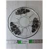 Image 1 : Decorative Glass Serving Plate 11.25"