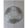Image 2 : Decorative Glass Serving Plate 11.25"