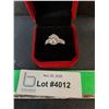 ^ 3 CT GRA Certified Round Brilliant Cut Moissanite Ring with 74 Round Zirconia Stones, 925 Ring-9