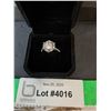 ^ 5 CT GRA Certified Round Brilliant Cut Moissanite Ring with 14 Round Zirconia Stones, 925 Ring- 7