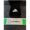 ^ 5 CT GRA Certified Round Brilliant Cut Moissanite Ring with 140 Round Zirconia Stones, 925 Ring- 7