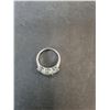 Image 2 : ^2 CT GRA Certified Round Blue Moissanite Ring with .50 CT on Either Side, 925 Ring-5