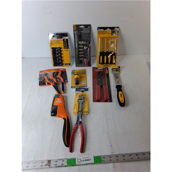 Metric Impact Nut Driver Set, 4 Way Crimping Tool, Precision Pick Set, Misc.