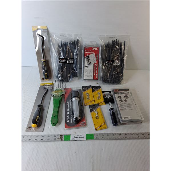 Cable Ties, Clevis Pins, Insulated Cable Clamps, Misc.