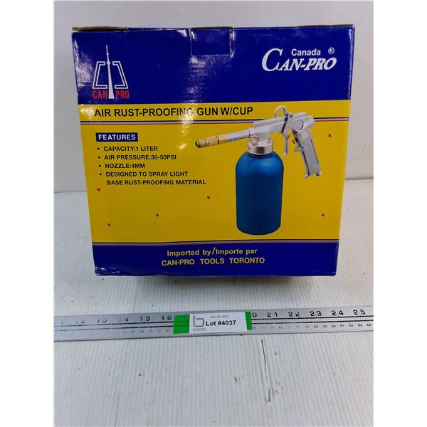 NOS Air Rust-Proofing Gun with Cup- 1 Liter Capacity