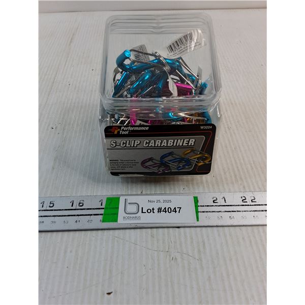 (1) NOS Package of S-Clip Carabiner