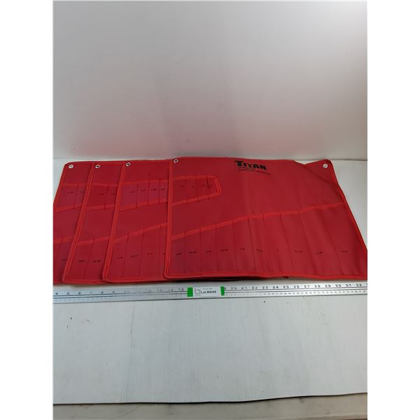 (4) Titan 14 Piece Combination Wrench Holders