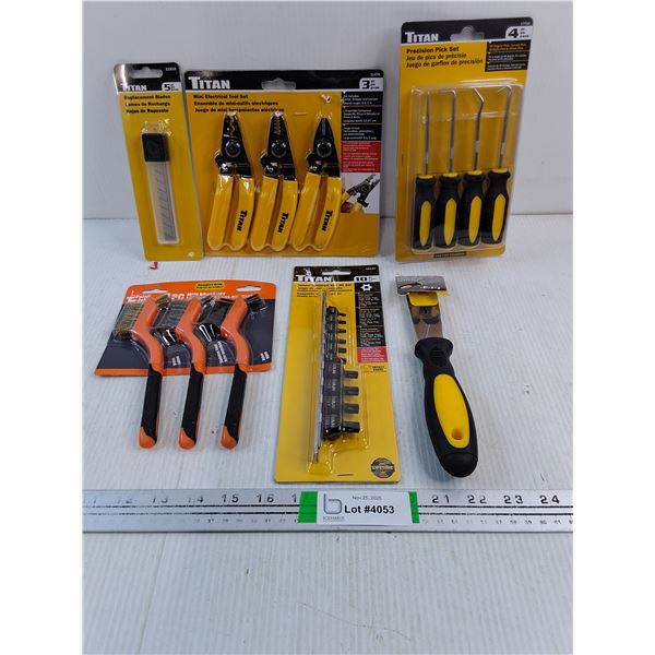 NOS Precision Pick Set,Mini Electrical Tool Set,Steel Scraper and more
