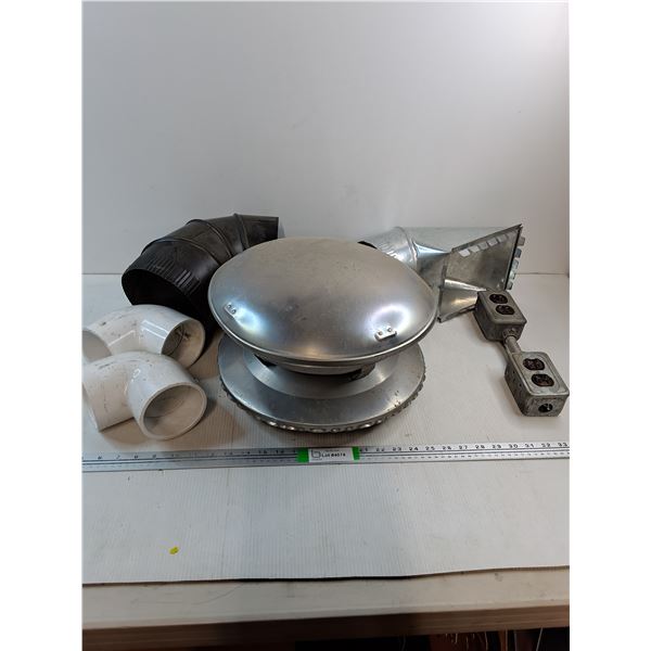 Vent Cap,Electrical Outlet,Duct Angle Boot,Stove Pipe Elbow,(2)PVC Pipe Elbows