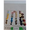 19 Pairs Of Assorted Pierced Earrings -As Is