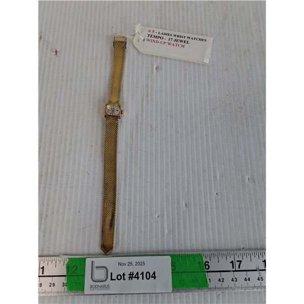 Ladies Wrist Watch , Tempo - Untested