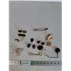 Various Costume Jewelry- Earrings, Keychains, Brooches, Miniature Vase