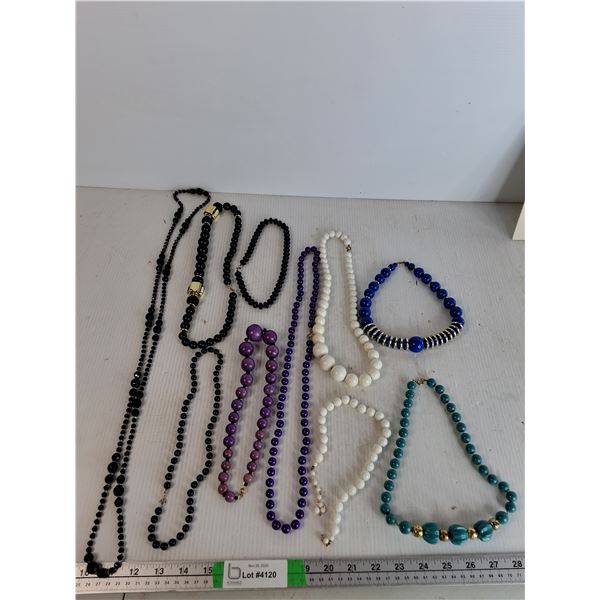 Assorted Costume necklaces(10) - As Is
