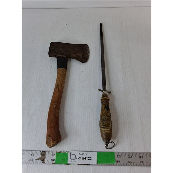 Vintage Hatchet & Knife Sharpener 16.5"