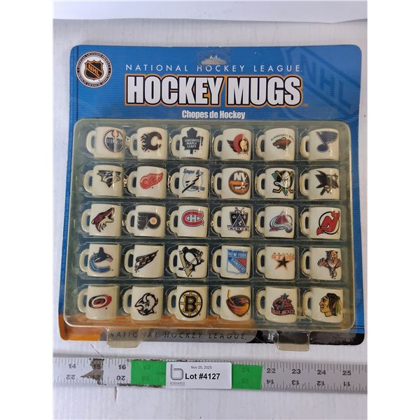NHL Mini Hockey Mugs - NIB