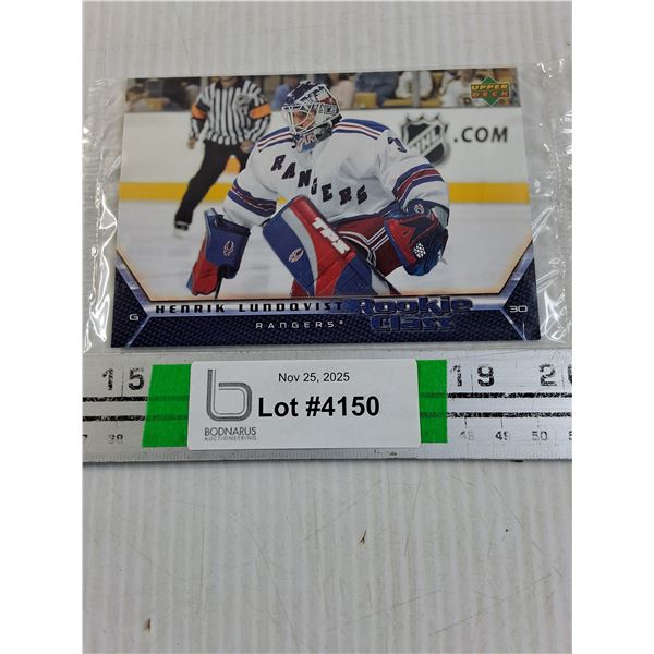 (1) Upper Deck Rookie Class Henrik Lundqvist Card-sealed-cannot guarantee authenticity