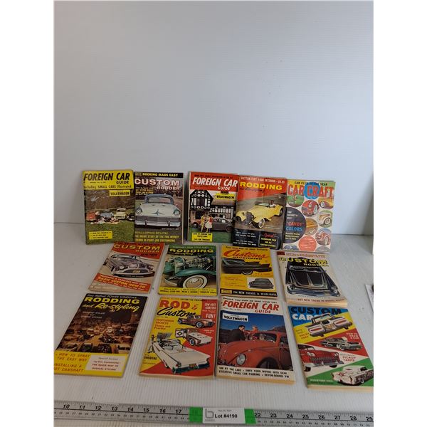 Various Vintage Car Magazines (13) - As Is