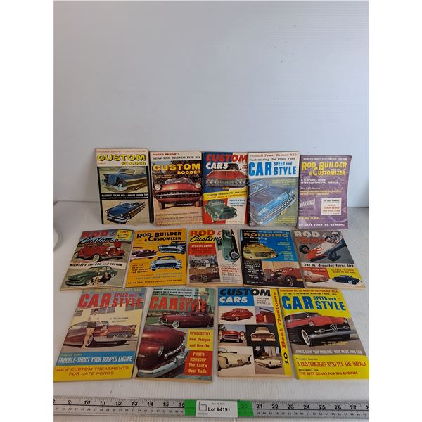 Various Vintage Car Magazines- As Is