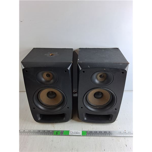 (2) Speakers - As Is, 15" x 9" x 9"