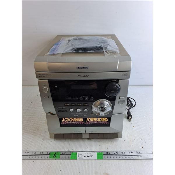 Samsung Mini Component System/ CD Player - Powers On, As Is, Pickup Preferred