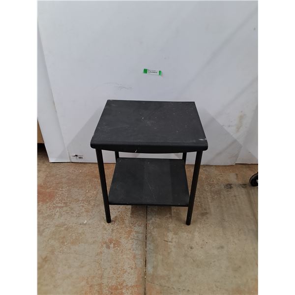 *Metal End Table 19" x 18" x 22", Cannot Ship