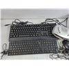 Image 2 : (2)  Keyboards, Durabrand Radio Alarm, Computer Mouse, Headphones, File Organizer, As Is